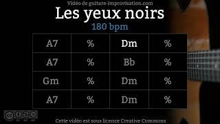 Les Yeux Noirs / Dark Eyes (180 bpm) : Gypsy jazz Backing track / Jazz manouche