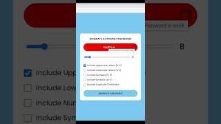 How To Create Random Strong Password Generator using HTML CSS & JavaScript #javascriptproject