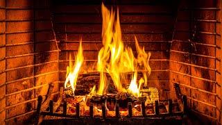 Fireplace (24 HOURS)  Burning Fireplace & Crackling Fire Sounds (NO Music)