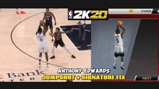 Anthony Edwards Jumpshot Fix (Updated) (2 Options) | NBA 2K20 Mobile