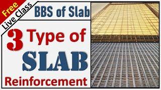 Live Class || BBS of Slab | Three Different Type of BBS Slab Reinforcement || By CivilGuruji