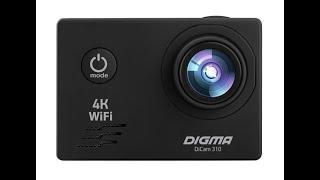 Обзор на  экшн-камеру DIGMA DiCam 310 4K,