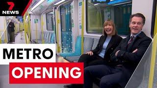 Sydney's Metro rail line and its brand new city stations set to open in August | 7 News Australia
