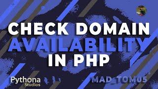 Check Domain Availability in PHP