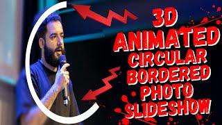 Filmora 14: 3D Animated Circle Bordered Photo Slideshow - Easy Slideshow Tutorial - Filmora Tutorial