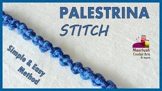 PALESTRINA Stitch | SIMPLE & EASY Method | Hand Embroidery - 117