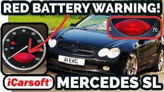 Mercedes Red Battery Warning - Visit Workshop! - iCarSoft Diagnose & Fix!