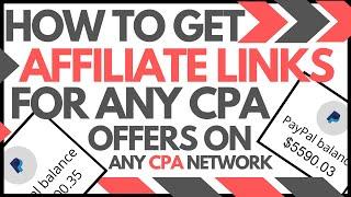 How To Get Your Affiliate Link For CPA Offers On OfferVault Or Any CPA Network | Make $3000+ Weekly