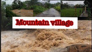 Taking a walk in a beautiful remote village after heavy rain in Sri Lanka.