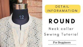 How to Cut Perfect Round Collar /Easy Tips / Collar Kurti Neck Design / sewing Tutorial