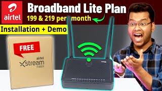 Airtel Broadband Lite Plan Installation | Airtel Backup Plan Review | Airtel Xstreme Stand by Plan