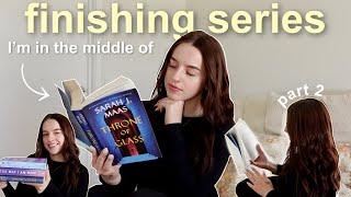 finishing book series that I'm in the middle of pt.2 (spoiler free reading vlog)