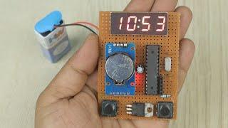 Homemade Easy Digital Clock with RTC | 12Hr/24Hr