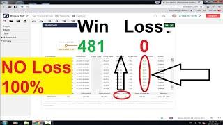 deriv bot win 481 loss 0 - no loss %100 - win $110.63