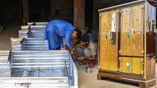 Portable Steel Almirah Stunning Process: From Sheet Metal to Painted Cupboard Production