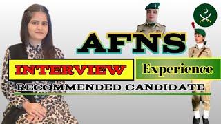 AFNS  Interview Experience || AFNS Interview Recommended Candidate || AFNS Latest Interview 2023