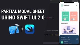 How to create Partial Modal Sheet & LazyGrid using - SwiftUI 2.0 - IOS 14