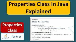 Properties Class in Java Explained | Java properties tutorial | Java Tutorial