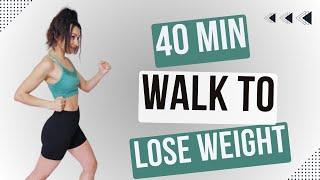 40 MIN WALKING EXERCISE FOR WEIGHT LOSS - Fat Burn Walking Workout