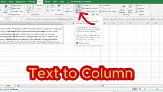 how to use text to column in excel