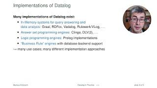 Datalog in Practice