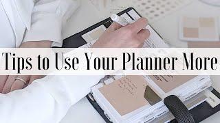 Tips to Help You Use Your Planner More Consistently | Collab With Madyplans