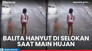 Viral Balita Hanyut Terseret Arus Selokan di Surabaya saat Hujan-hujanan, Polisi: Masih Dicari