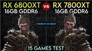 RX 6800 XT vs RX 7800 XT - Test In 15 Games - Which Is Powerful ?