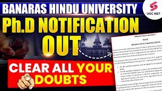 Ph.d Admission Notification 2024 Out | BHU Ph.d Notification 2024 | Detailed Information Ashwani Sir