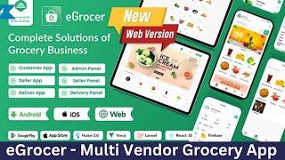 Make eGrocer - Multi Vendor Grocery Store, eCommerce Marketplace Flutter Full App with Admin Panel