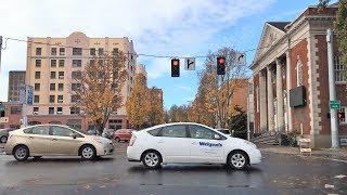 Driving Downtown - Eugene 4K - Oregon USA