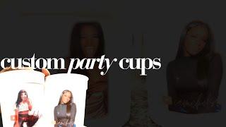 DIY Custom Cups with Waterslide Paper - Personalized Party Cups, Custom Straws, and More!