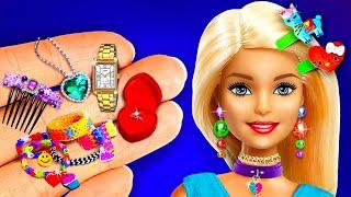 37 DIY Barbie Jewellery: Necklace, Earrings, Rings, Hairpins, Bracelets and more - MEGA COMPILATION