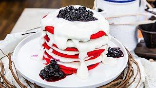 Eddie Brik's Red Velvet Pancakes - Home & Family