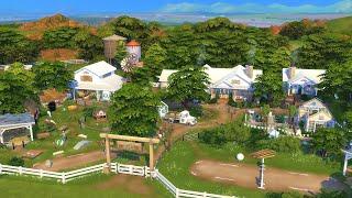 HUGE FAMILY RANCH  & Guest House || The Sims 4: Horse Ranch || Stop Motion (No CC)