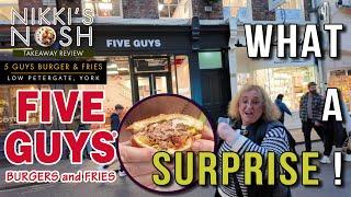 York Five Guys Burger n Fries -  Total Takeaway Surprise? New Review.