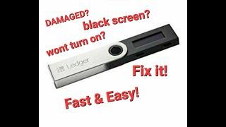 How To FIx Ledger Nano S Black Screen fast & easy