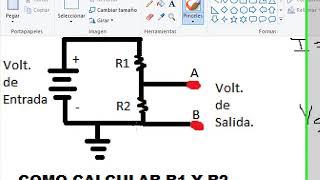 Divisor de Tensión, valores R1 Y R2