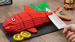 Catch & Fillet a LEGO RARE Salmon Fish recipes | Amazing Cutting Skills Compilation