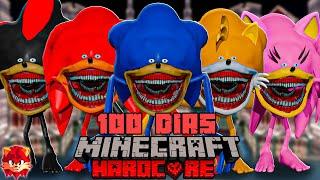 SOBREVIVÍ 100 días en un Apocalipsis de SHIN SONIC TAPES en Minecraft HARDCORE y esto sucedió...