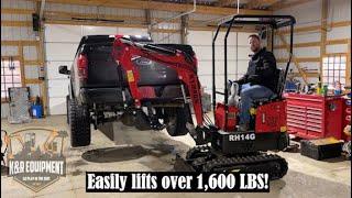 KYMRON RH14G Mini Excavator - Lifting Capacity