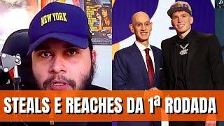 Os maiores “STEALS” e “REACHES” da 1ª Rodada do Draft 2024 da NBA