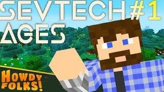 MAKING FIRE || SevTech Ages #1 (Modded Minecraft)