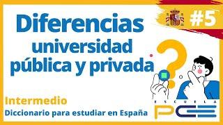 Differences between public and private university to Study in Spain ⭐️ Escuela PCE