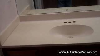 How Can I Renew A Cultured Marble Vanity??  We show you