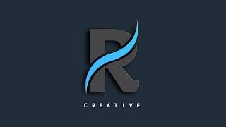 R professional logo design in mobile | logo design for YouTube channel