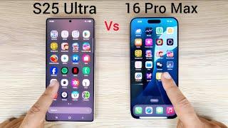 Samsung S25 Ultra vs iphone 16 Pro Max | SPEED TEST