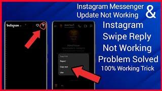 Instagram Messenger Update Not Working | Instagram Swipe Reply Not Working | Faizan Royal Tech