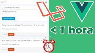Laravel + Vue app in less than 1 hour (full CRUD)