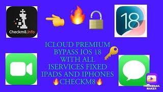 ICLOUD BYPASS A12+ IPHONES AND IPADS IOS 18.0 CHECKM8 WORKS 